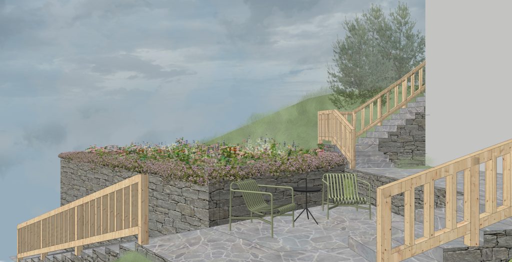 Landscape design drawing.
Fully qualified landscape architect french alps